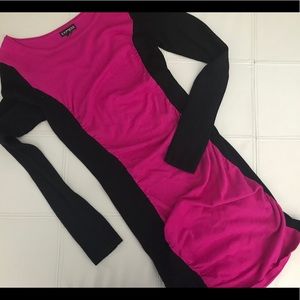 Express black and pink mini dress